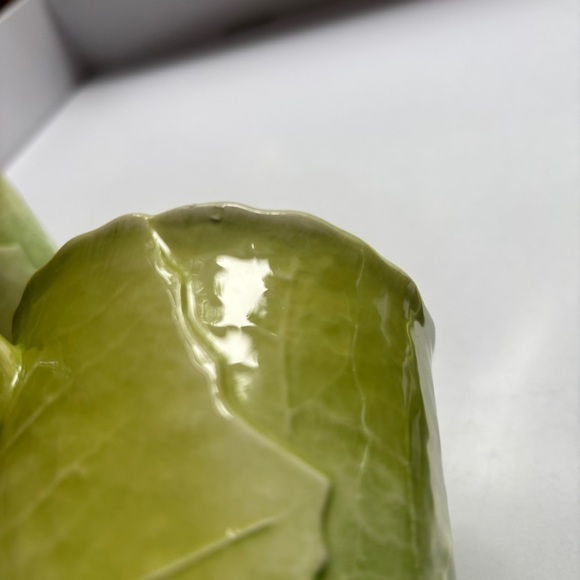 Vietri Set of 4 Green Cabbage Mugs‎ Vintage Made in Italy Hard to Find 9713 - Picture 10 of 13